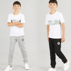 Online JACK & JONES Drenge Thomas Joggingbukser 2-pak Lys grå Melange/Sort