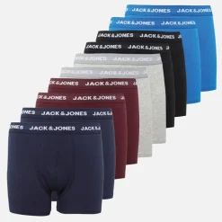 JACK & JONES Drenge ti pak boxer trunks sort/​navy/​lysegrå melange/​port/​koboltblå Sort/​Navy/​Lmg/​ Port/​Cobalt Blue