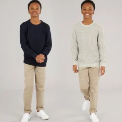 New JACK & JONES Drenge To Pak Strik Crew Neck Jumpere Moonbean / Sky Captain