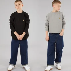 Brave Soul Drenge to pak sweatre sort/sølvgrå melange