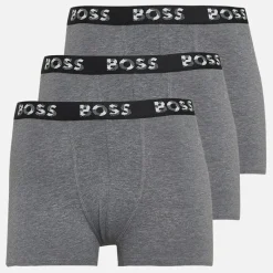 Best BOSS Drenge Tre Pak Boxer Shorts Grå Melange