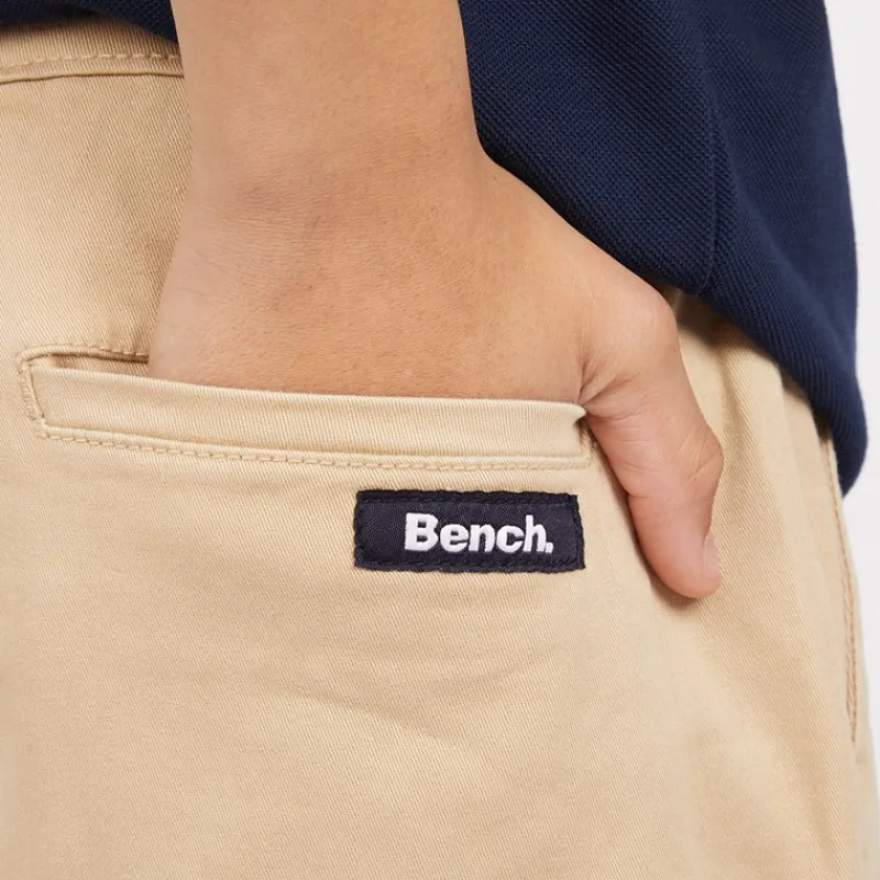 New Bench Drenge Trilson Polo Shirt og Chino Shorts Sæt Blå/Sten