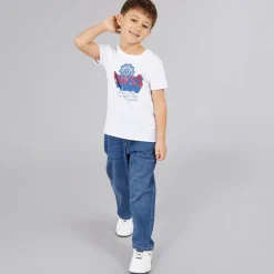 Discount Guess Drenge T-shirt Pure White