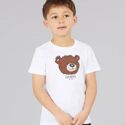 Clearance Guess Drenge T-shirt Pure White