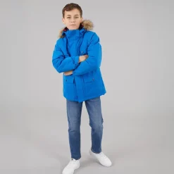 Discount Trespass Drenge Upsider Foret Vandtæt Parka Blå Blå