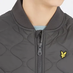 Discount Lyle And Scott Drenge Vatteret Vest W635 Gunmetal Grå