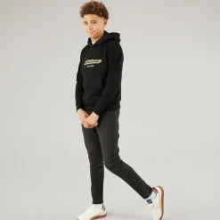 Sale JACK & JONES Drenge Vesterbro Newton Branding Sweatshirt Sort
