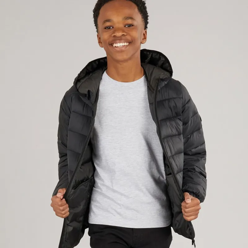 Best JACK & JONES Drenge Wilson Puffer Jakke Sort