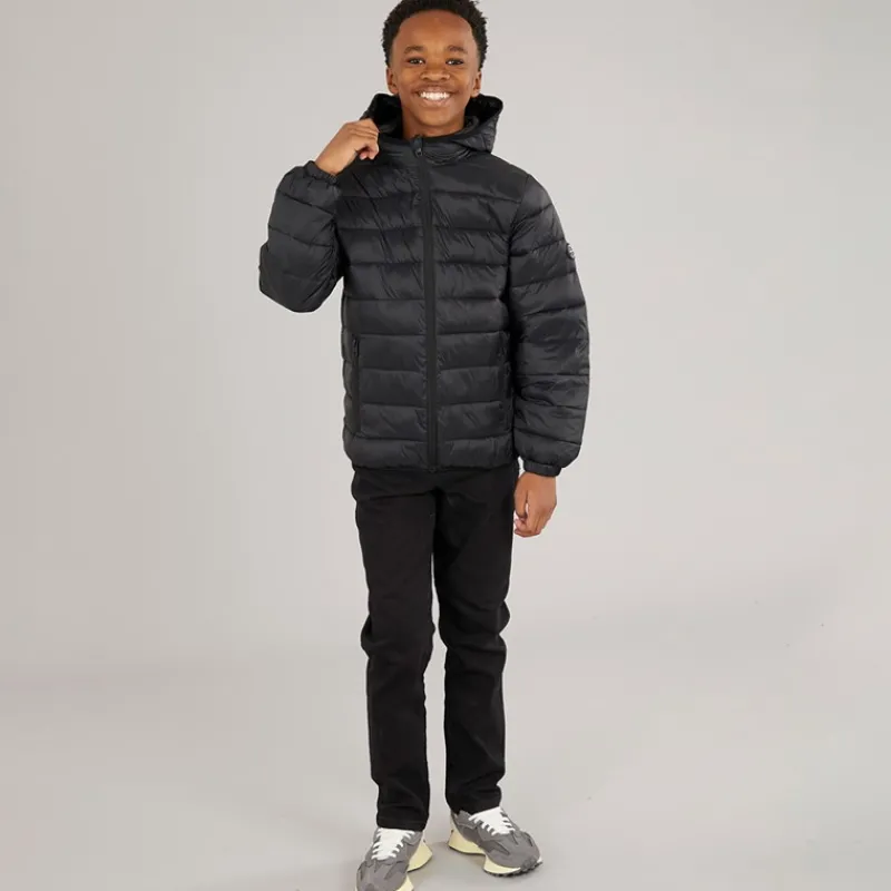 Best JACK & JONES Drenge Wilson Puffer Jakke Sort