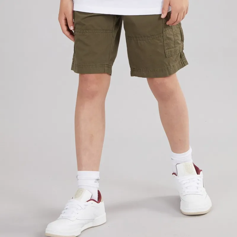 Best JACK & JONES Drenge Zeus Cargo Shorts Olivengrøn Nat
