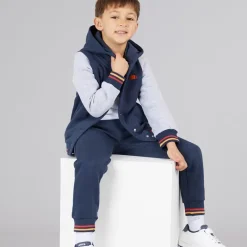 Online Ellesse Drengenes Renato Logo Hættetrøje Og Joggingbukser Sæt Blå/​Grå