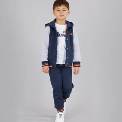 Online Ellesse Drengenes Renato Logo Hættetrøje Og Joggingbukser Sæt Blå/​Grå