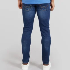 Clearance Duck and Cover Herre Maylead Sim Fit Jeans Mørk Vask Mørkvasket denim