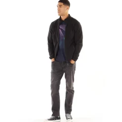 Sale JACK & JONES Fleecejakke til Herre med lynlås, sort