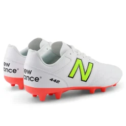 Hot New Balance Herre 442 Academy V2 Fodboldstøvler Til Fast Underlag Hvid