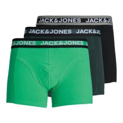 Online JACK & JONES Herre Adrian Tre Pak Boxer Trusser Holly Green/Magical Forest/Sort