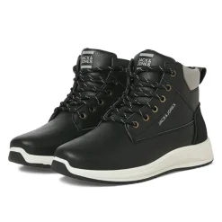 New JACK & JONES Herre Alaska PU Nubuck Støvler Antracit Sort