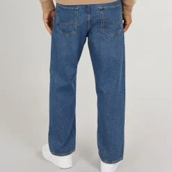 Outlet JACK & JONES Herre Alex SQ 741 Baggy Fit Jeans Mellemblå Blå