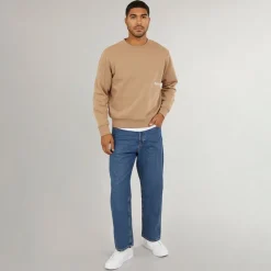 Outlet JACK & JONES Herre Alex SQ 741 Baggy Fit Jeans Mellemblå Blå