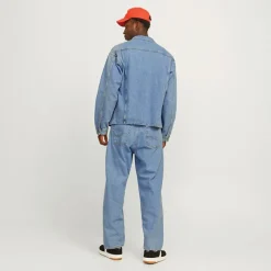 Clearance JACK & JONES Herre Alex SQ 704 Baggy Fit Jeans Lyseblå Lyseblå