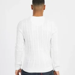 Discount Brave Soul Herre Alliance Rundhals Trøje Vintage Hvid