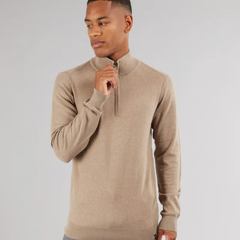 Indicode Herre Ancona Jumper Mix Beige