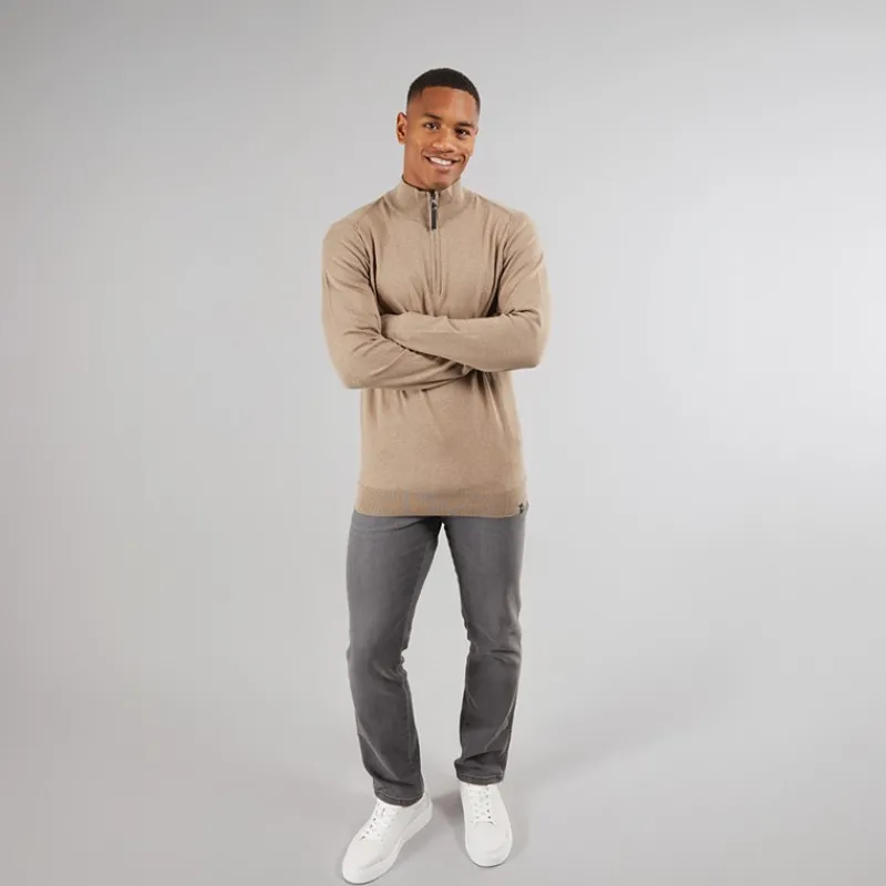 Indicode Herre Ancona Jumper Mix Beige