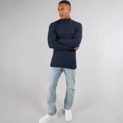 New Indicode Herre Ancona Jumper Navy Marineblå