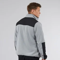 New Bench Herre Anders Funnel Neck Fleece Circular Grå