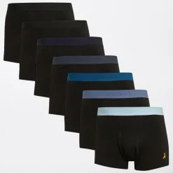 New Brave Soul Herre Archie Syv Pak Boksershorts Sort