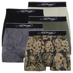 Sale Ed Hardy Herre Arjin Boxer shorts Flerfarvet