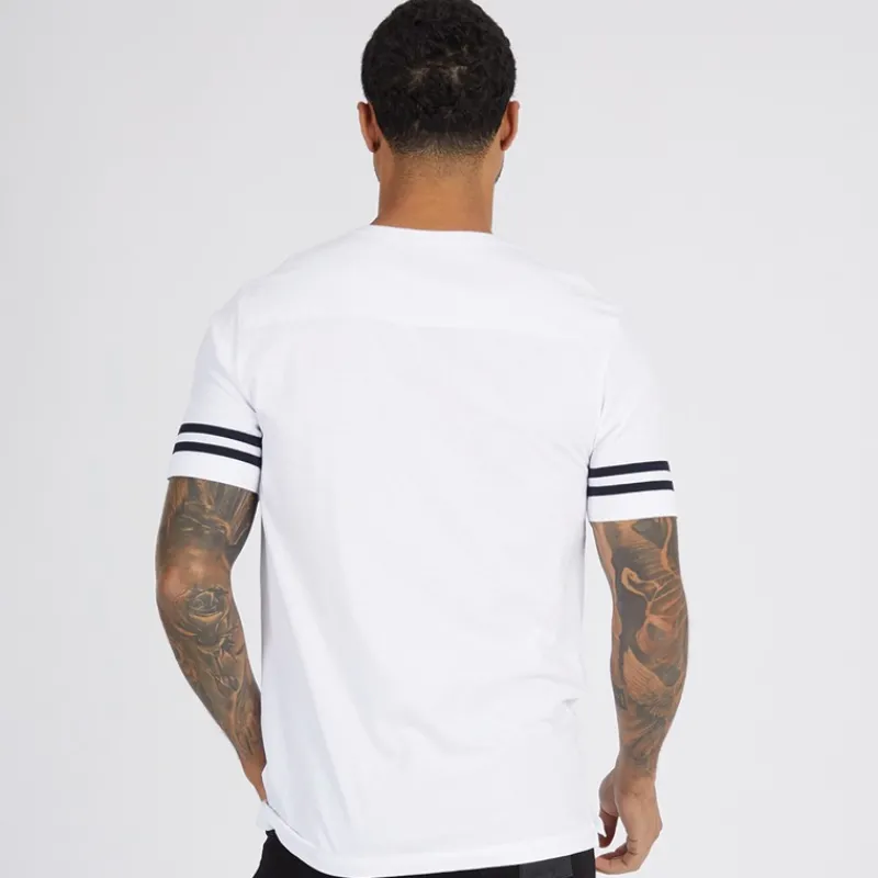Clearance French Connection Herre Arm Stripes T-shirts Flerfarvet Hvid