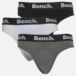 Clearance Bench Herre Arnot Tre Pak Underbukser Sort / Hvid / Koksgrå Melering