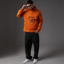 Outlet Napapijri Herre Arper Lite Anorak Pumpkin orange
