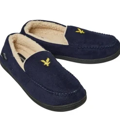 Online Lyle And Scott Vintage Herre Aspen Mocassin Tøfler Peacoat Blå