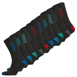 Best Bench Herre Atlas Ti Pak Polstrede Crew Sokker Sort/Multi