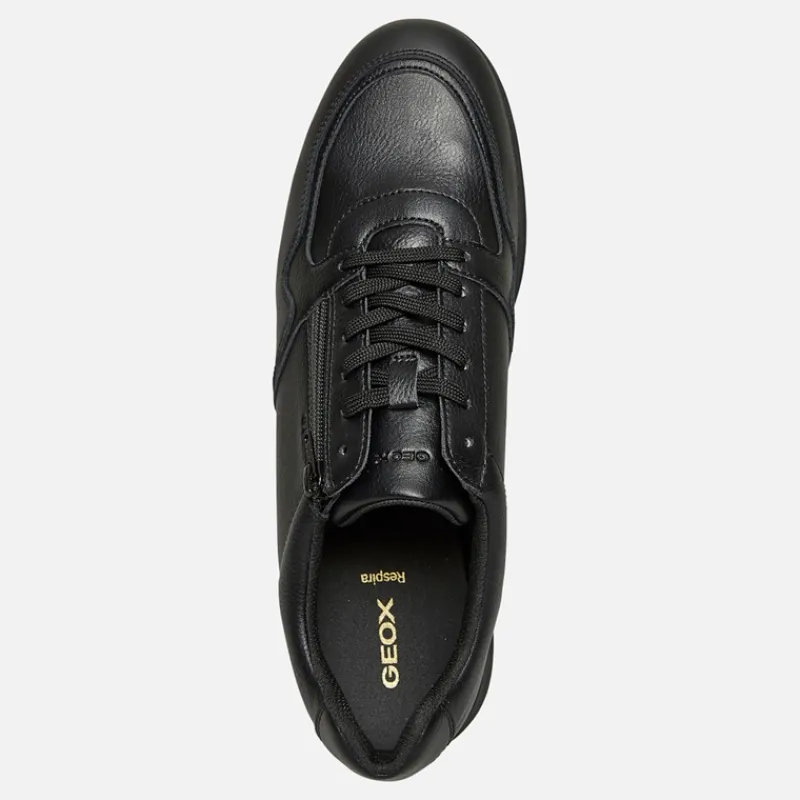 New GEOX Herre Avery Zip Sneakers Sort