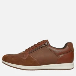 Hot GEOX Herre Avery Zip Sneakers Brun
