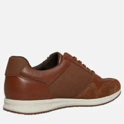 Hot GEOX Herre Avery Zip Sneakers Brun
