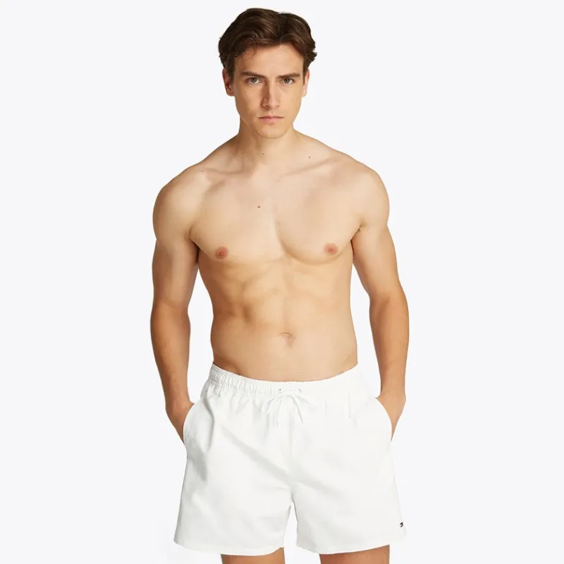 Sale Tommy Hilfiger Herre Bade Shorts Optisk Hvid