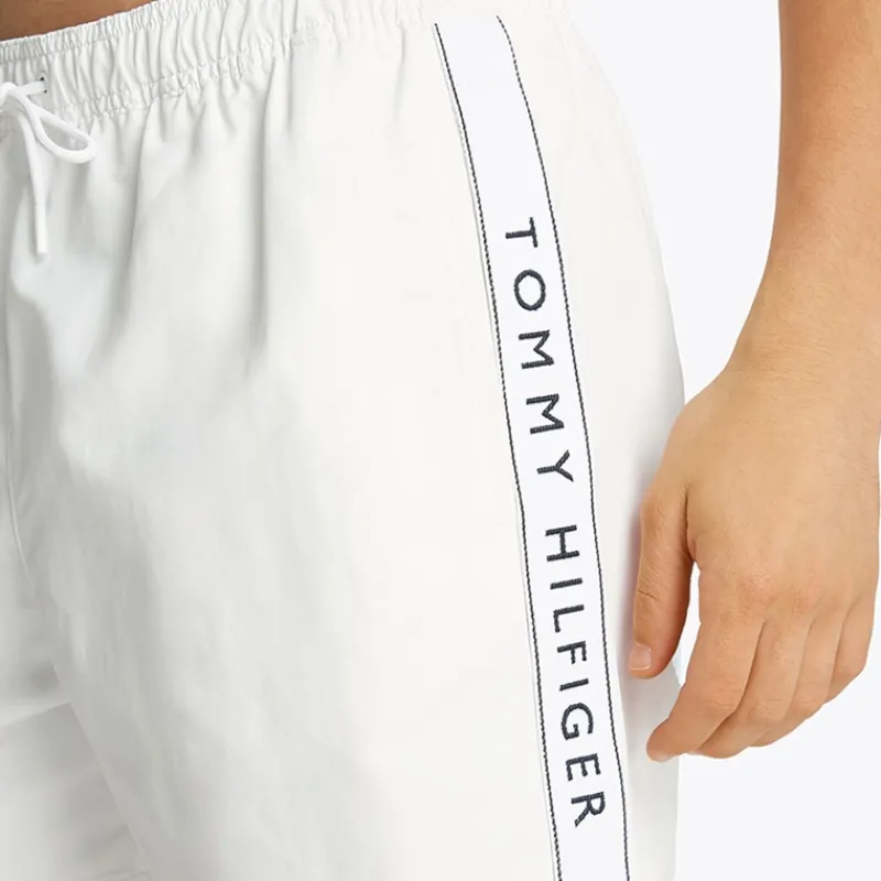 Sale Tommy Hilfiger Herre Bade Shorts Optisk Hvid