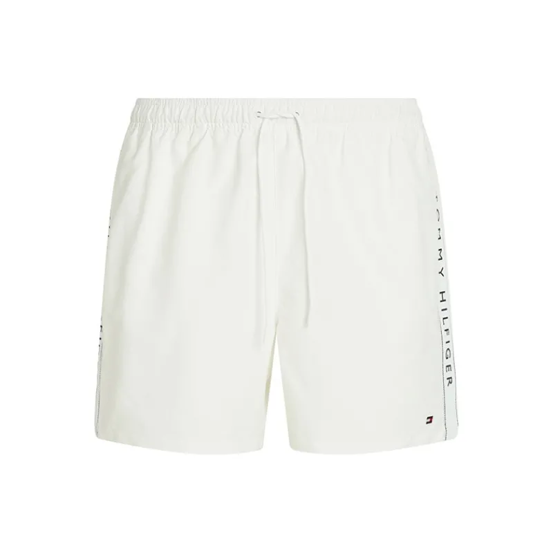 Sale Tommy Hilfiger Herre Bade Shorts Optisk Hvid