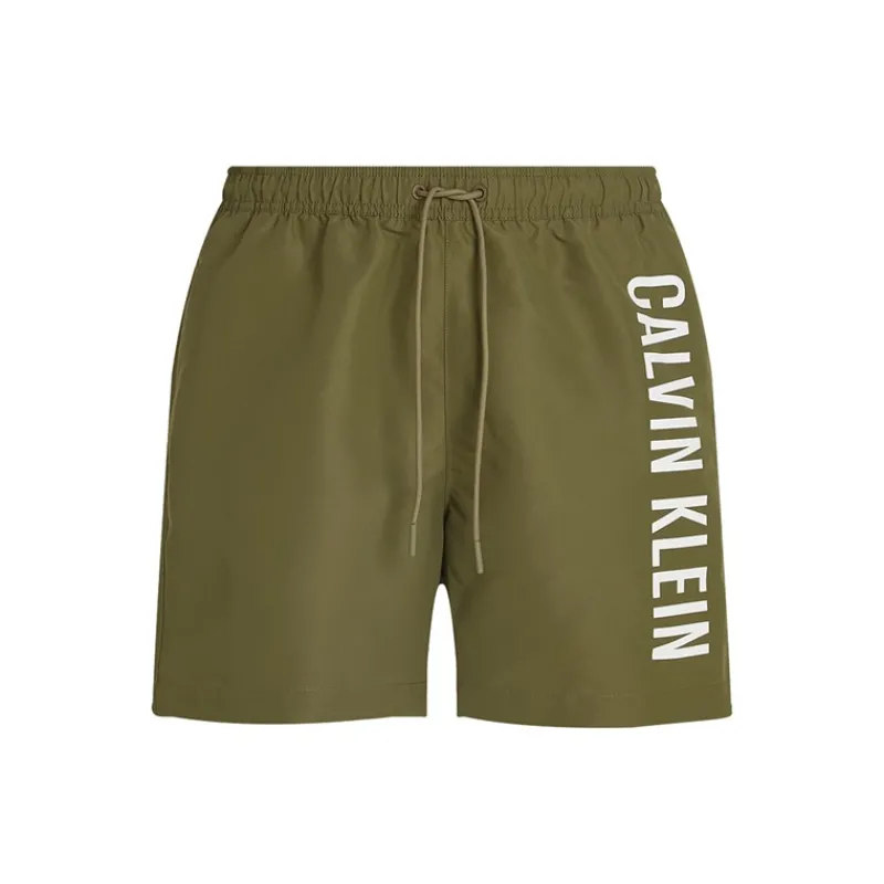 Online Calvin Klein Jeans Herre Badeshorts Brændt Oliven