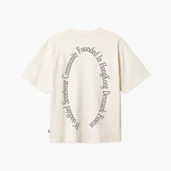Outlet Woodbird Herre Baine Grundlagt T-shirt Off White Off-white