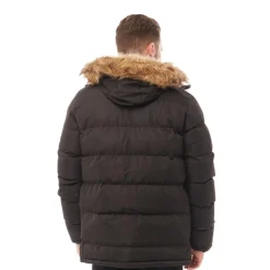 Hot Trespass Herre Baldwin Isoleret Vandafvisende Parka Sort