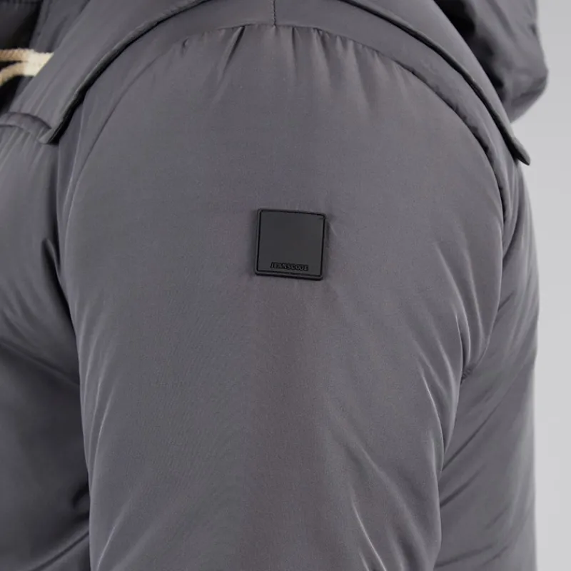 Hot Indicode Herre Baltico Duffel Coat Mørkegrå Dk Grey