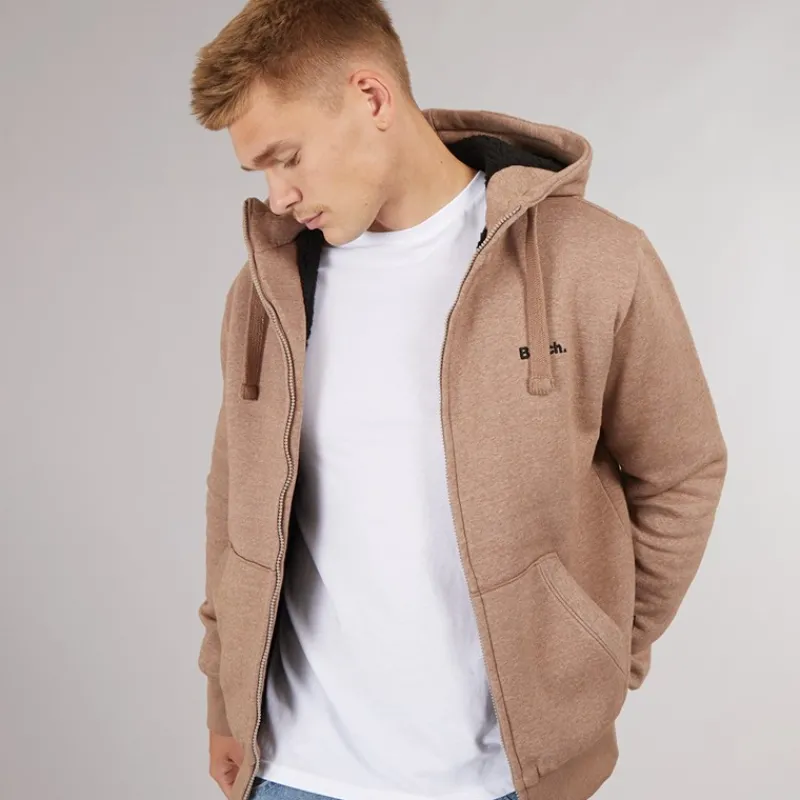 Clearance Bench Herre Baraz Borg Foret Hættetrøje Taupe Marl Brun mergel