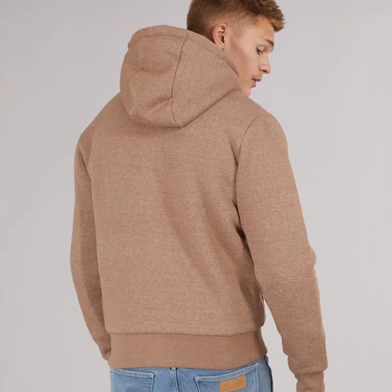 Clearance Bench Herre Baraz Borg Foret Hættetrøje Taupe Marl Brun mergel