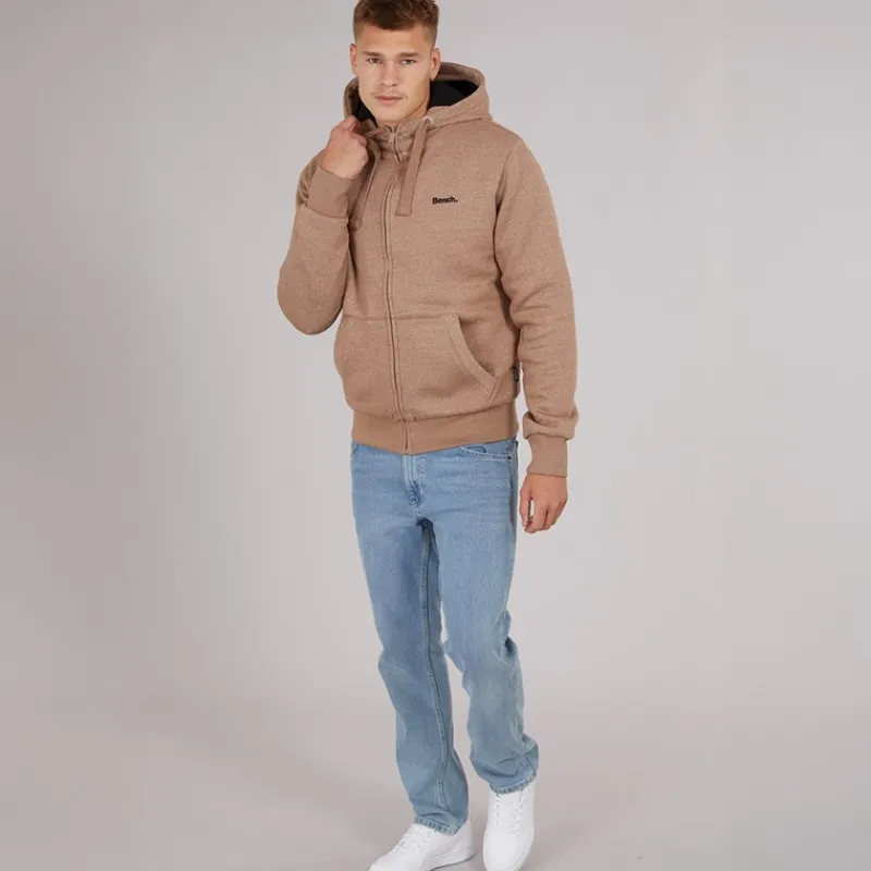Clearance Bench Herre Baraz Borg Foret Hættetrøje Taupe Marl Brun mergel