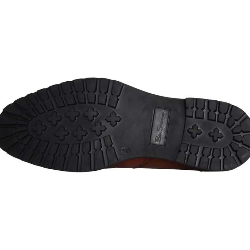 New Ben Sherman Herre Baron Læder Chelsea Støvler Brun
